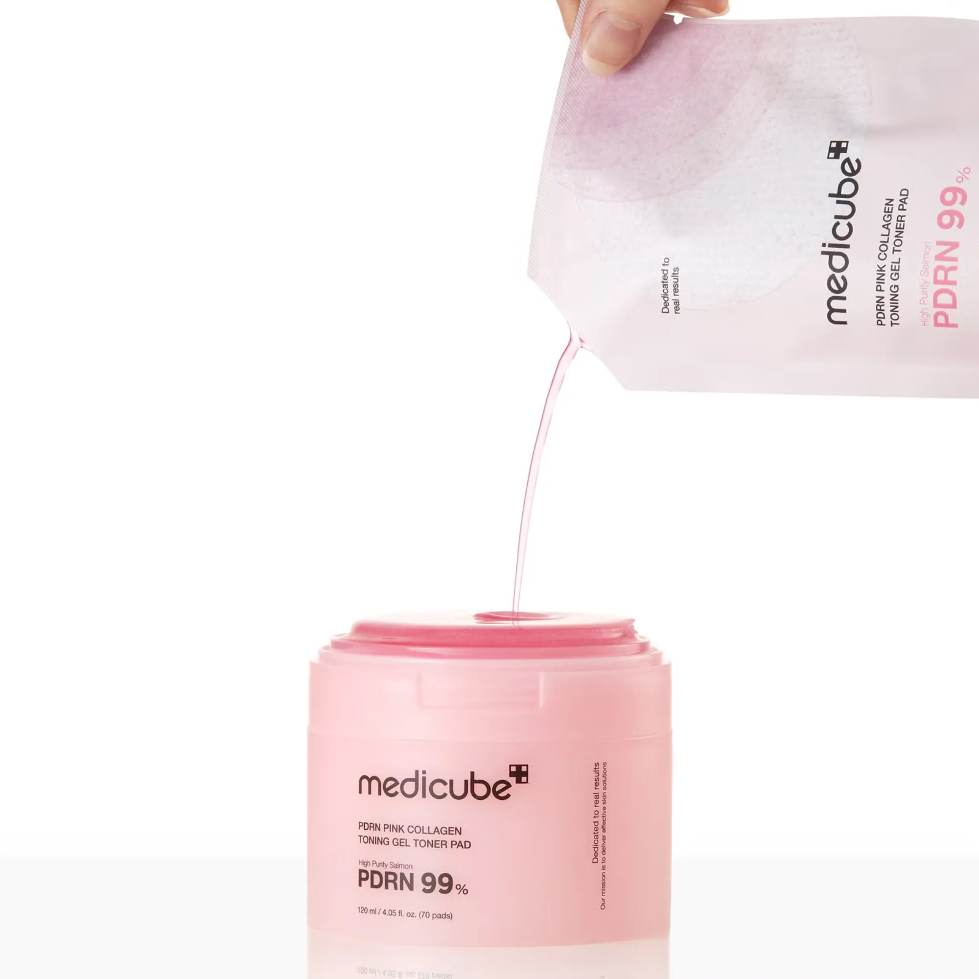 Medicube - PDRN Pink Col Gel Toner Pad (70) - Image 4